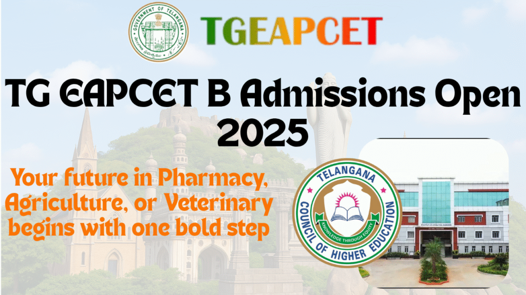 TG EAPCET B Admissions Open 2025