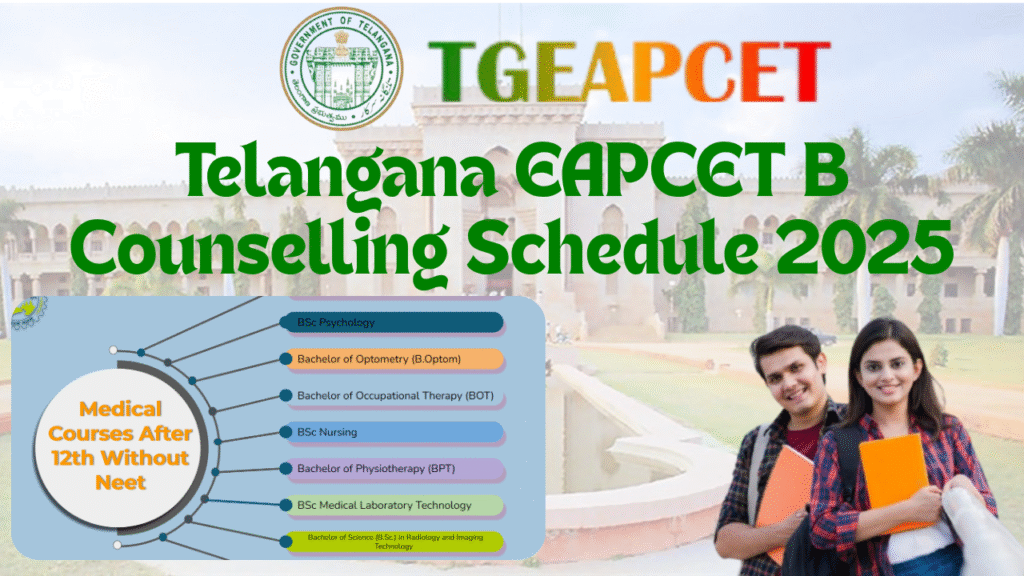 Telangana EAPCET B Counselling Schedule 2025